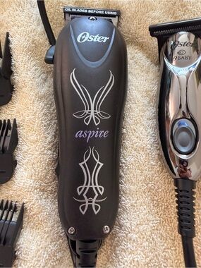 Oster Black Corded Aspire Hair Clipper with Oster Baby Trimmers